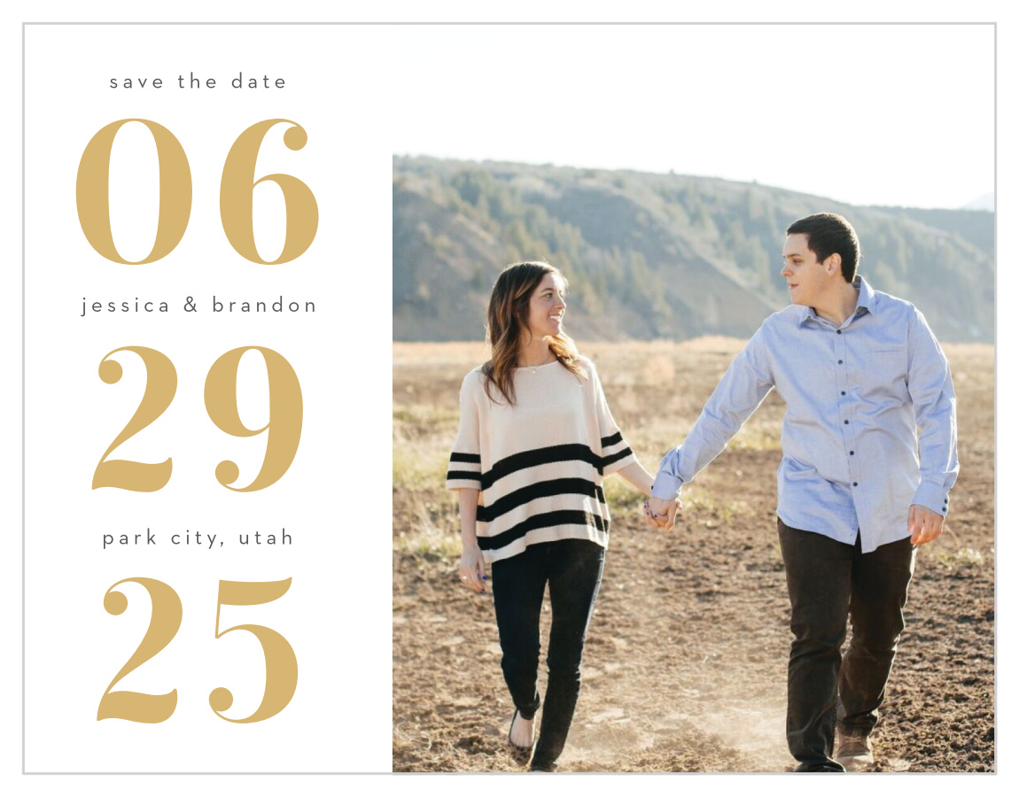 Bold Date Save the Date Magnets