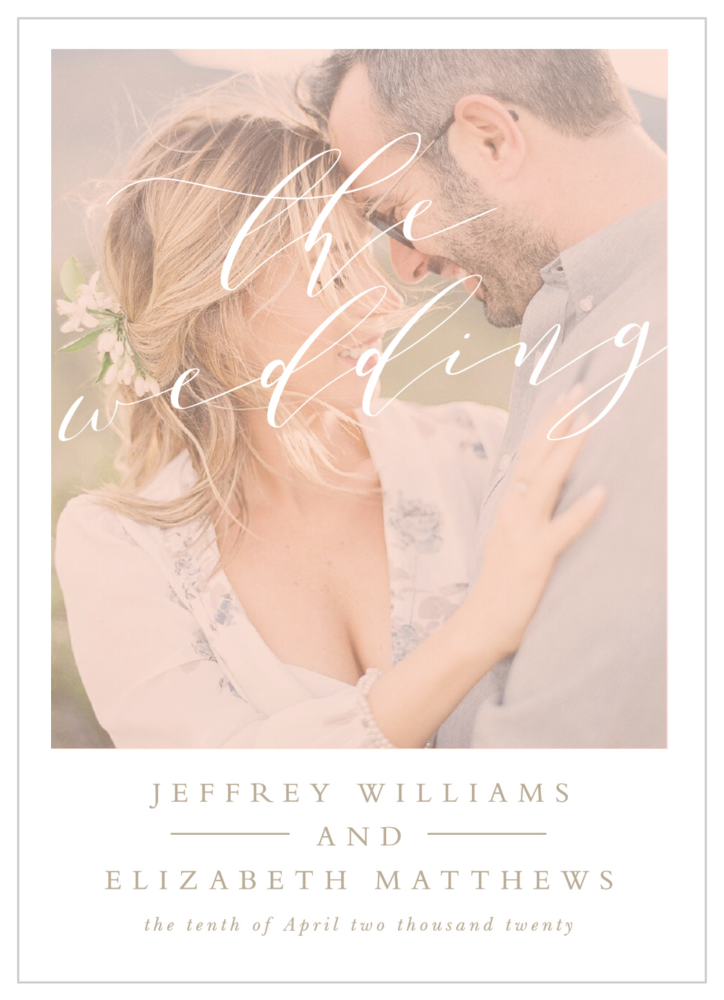Modern Polaroid Wedding Invitations