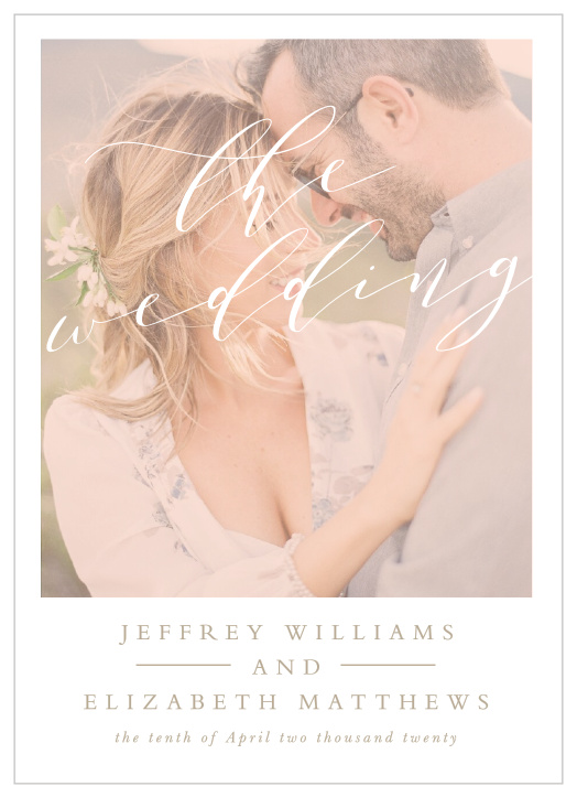 Modern Polaroid Wedding Invitations