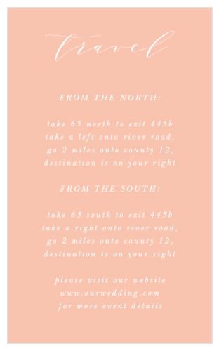 Modern Polaroid Direction Cards