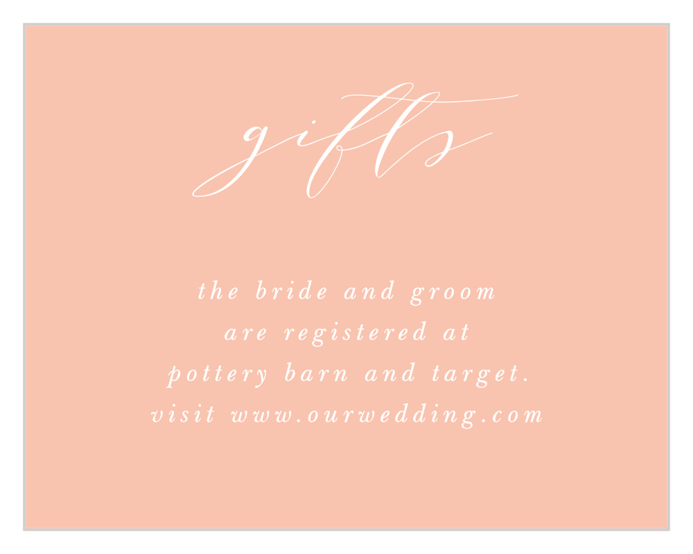 Modern Polaroid Registry Cards