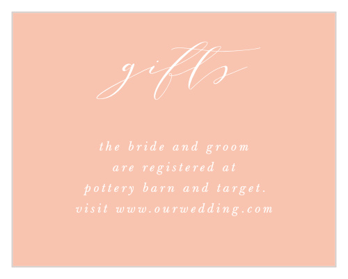 Modern Polaroid Registry Cards