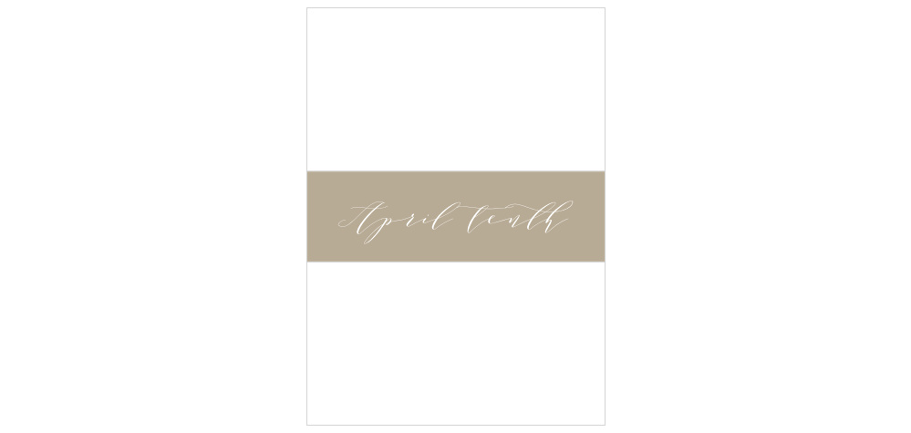 Modern Polaroid Wedding Belly Bands