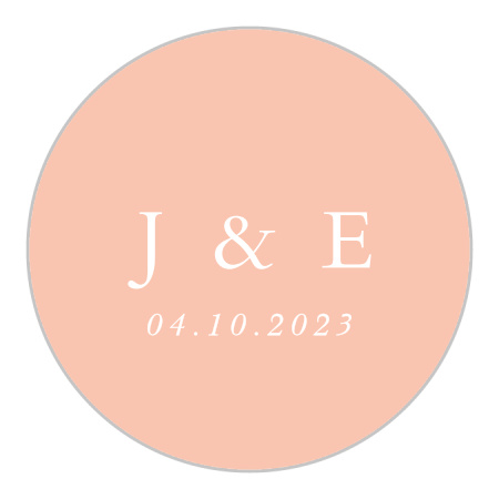 Modern Polaroid Wedding Stickers