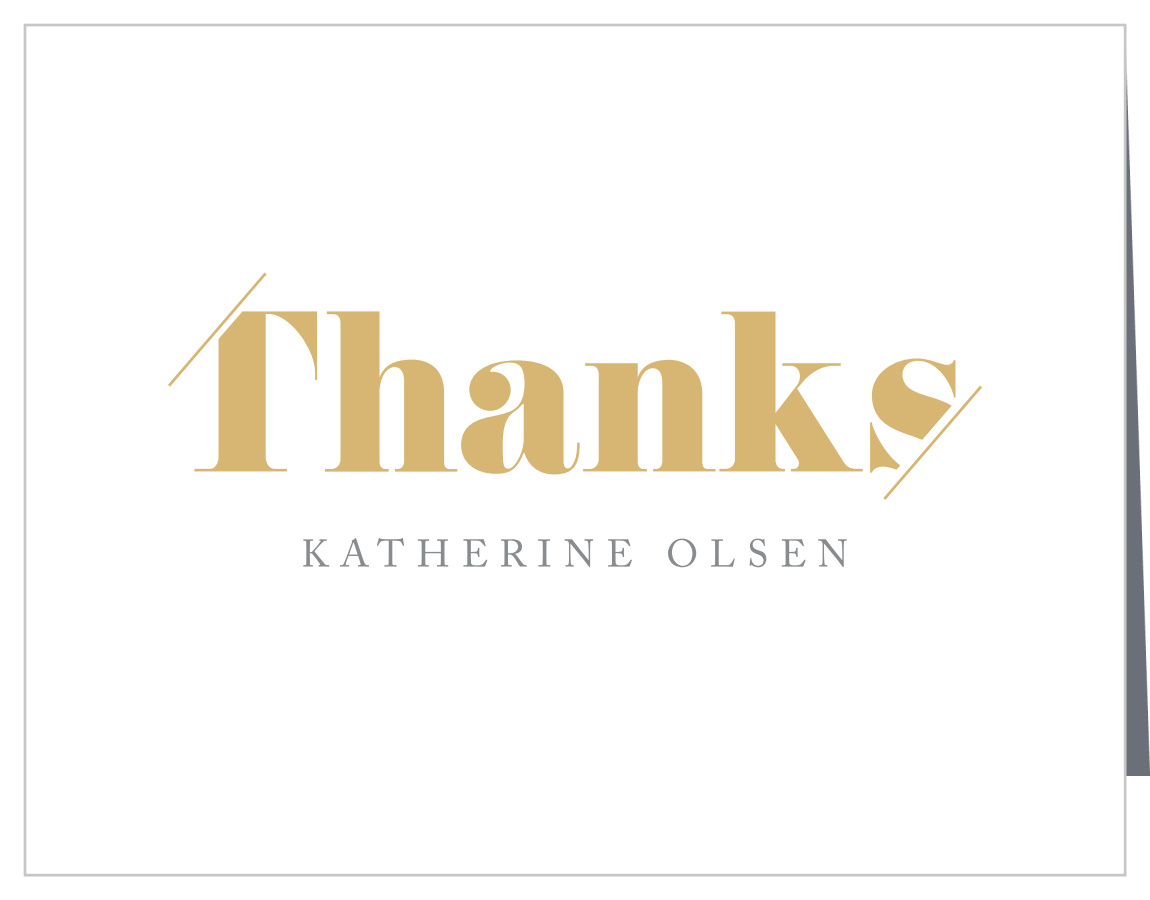 Cropped Edge Graduation Thank You Cards