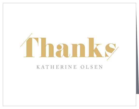 Cropped Edge Graduation Thank You Cards