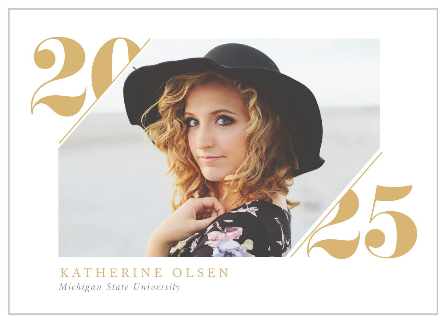 Cropped Edge Graduation Announcements