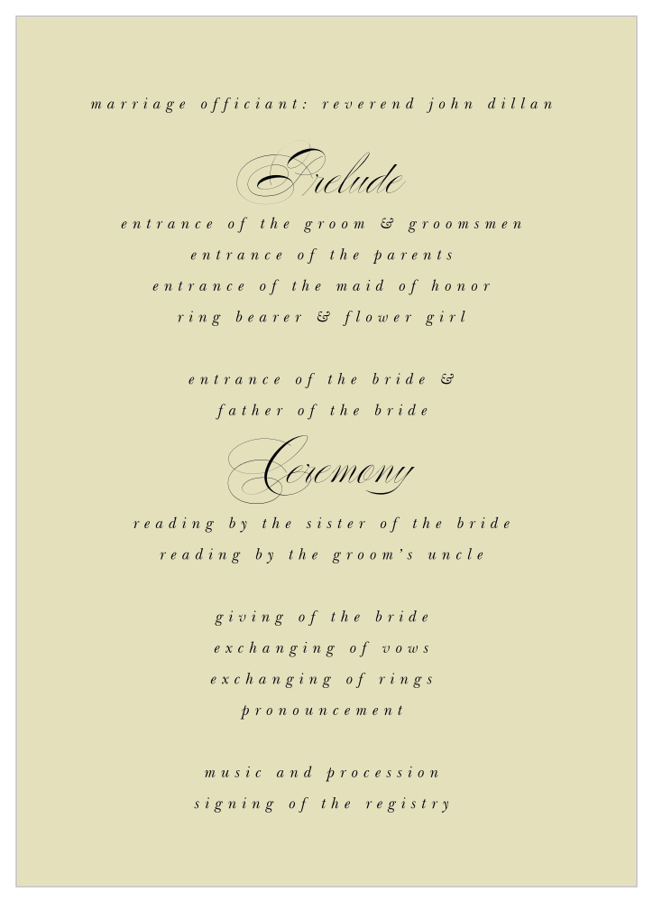 Clean Collage Wedding Programs
