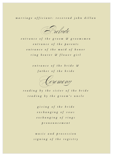 Clean Collage Wedding Programs