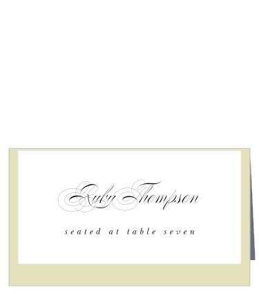 Clean Collage Place Cards
