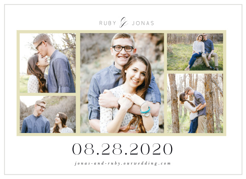 Clean Collage Wedding Invitations