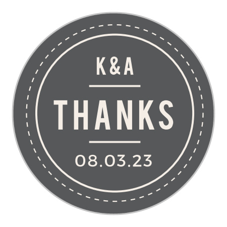 Modern Stamp Wedding Stickers