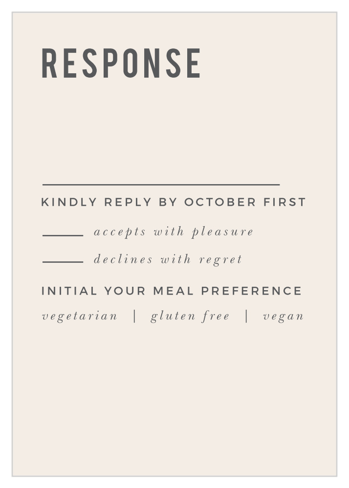 Modern Stamp Response Cards
