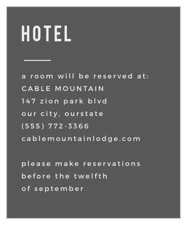 Modern Stamp Accommodation Cards