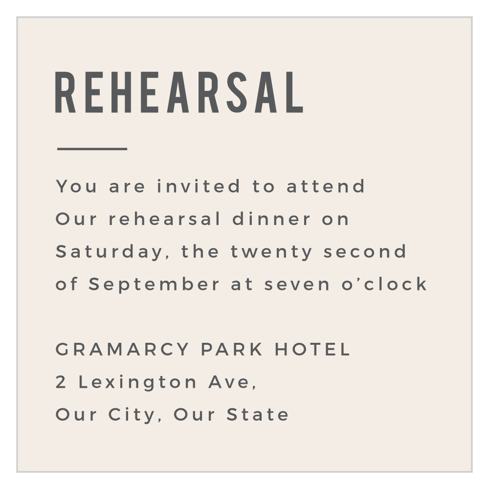 Modern Stamp Rehearsal Cards