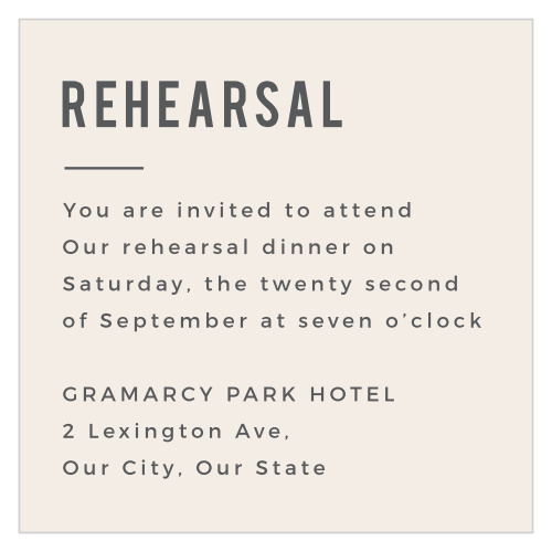 Modern Stamp Rehearsal Cards