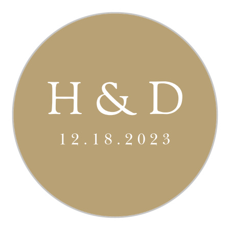 Delicate Frame Wedding Stickers