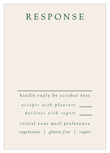 Delicate Frame Response Cards