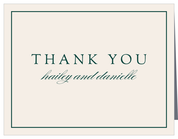 Delicate Frame Wedding Thank You Cards
