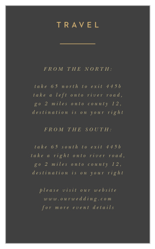 Minimal Band Direction Cards