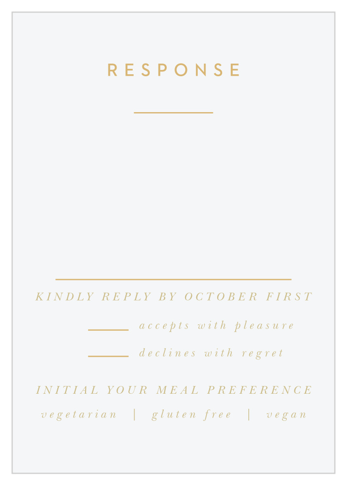 Minimal Band Response Cards