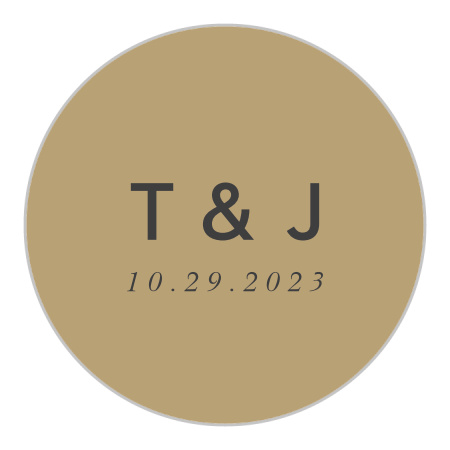 Minimal Band Wedding Stickers