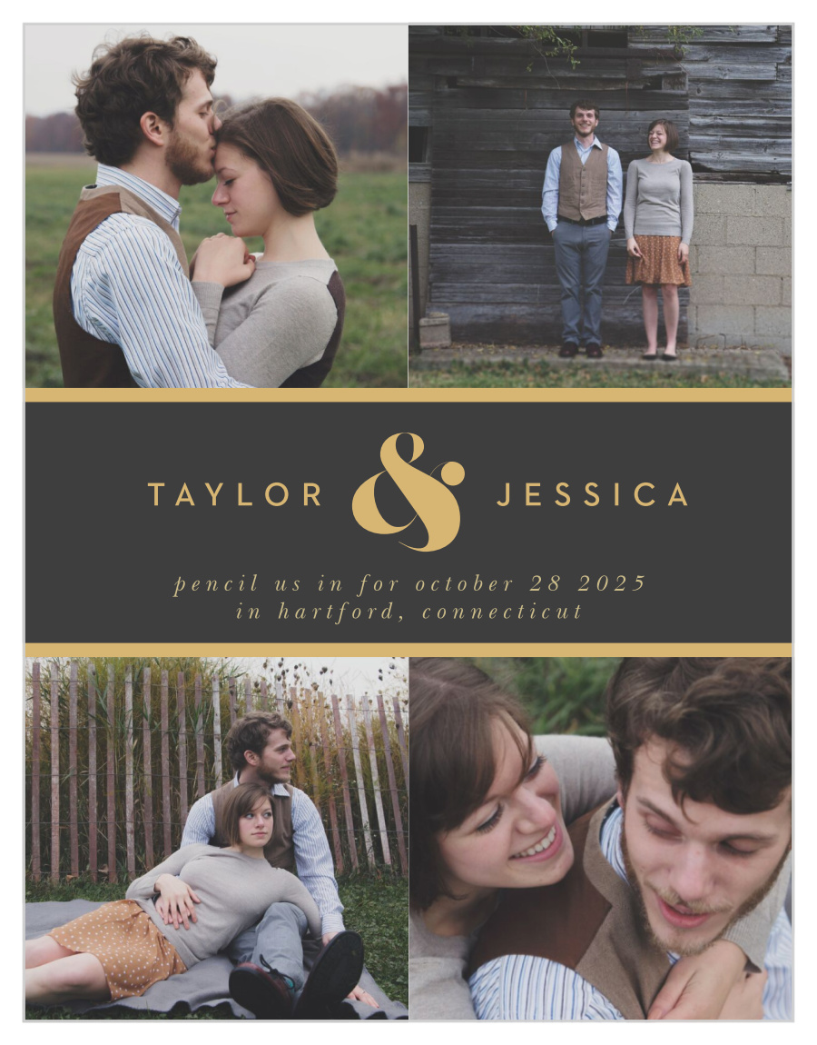 Minimal Band Save the Date Magnets