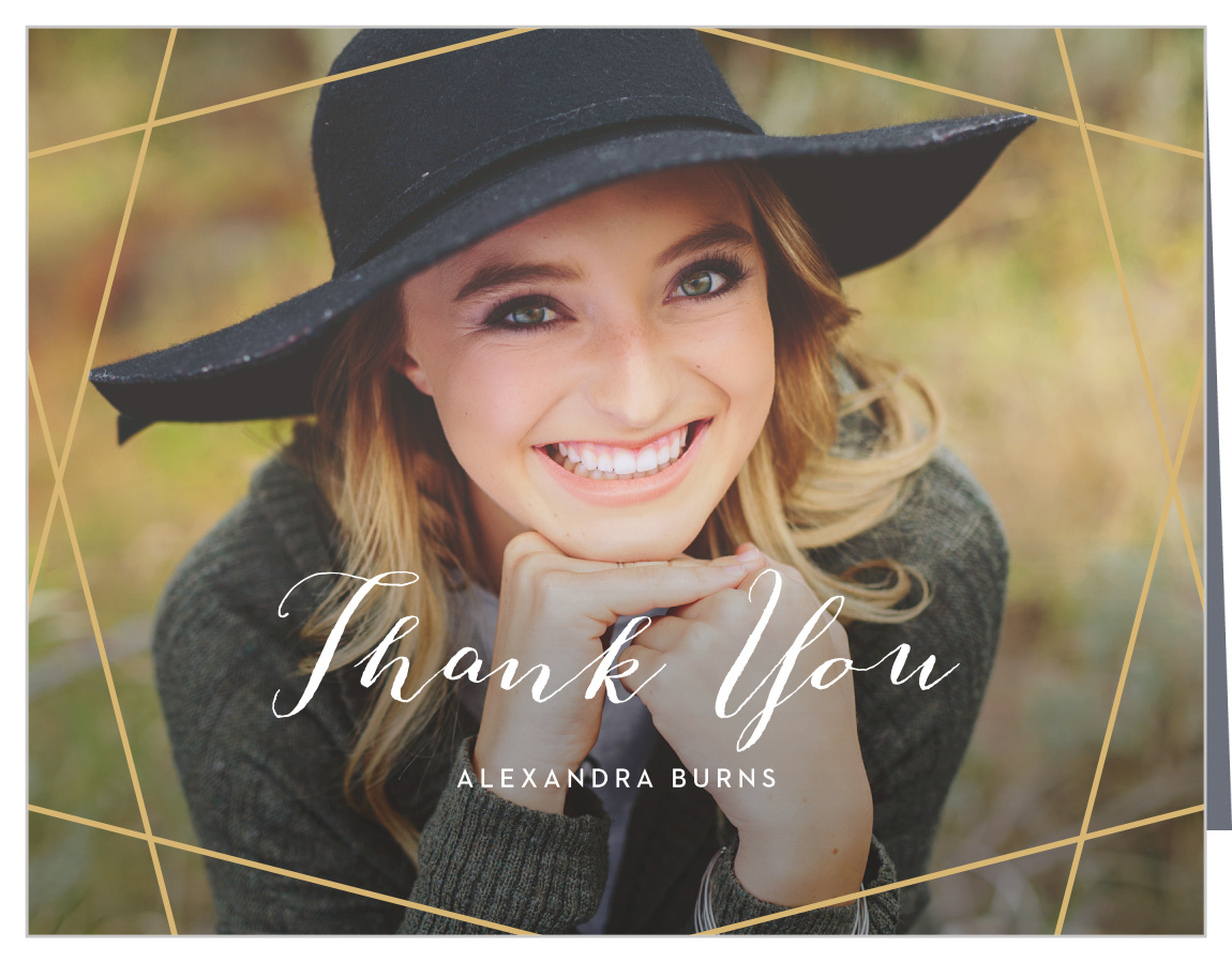 Gemstone Grad Graduation Thank You Cards