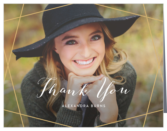 Gemstone Grad Graduation Thank You Cards