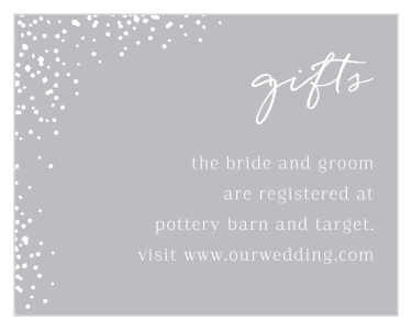 Modern Scrapbook Registry Cards