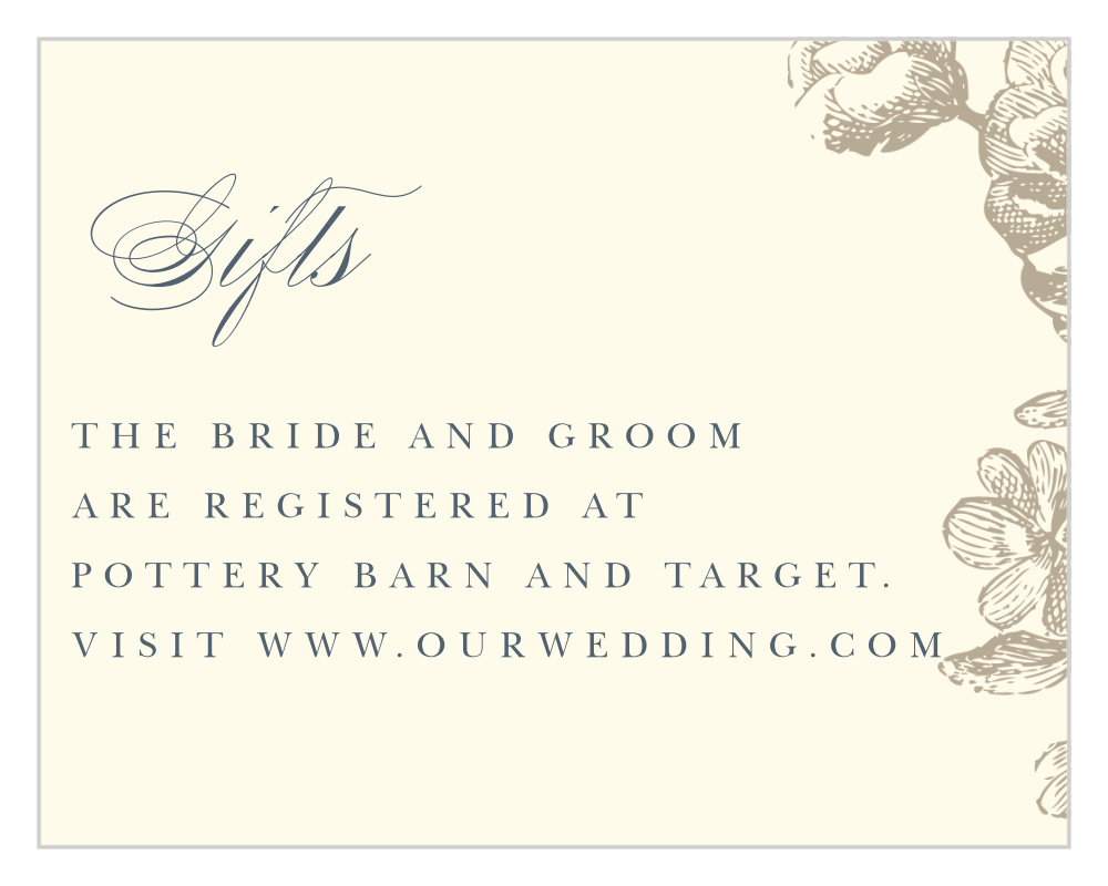 Sketched Botanicals Registry Cards