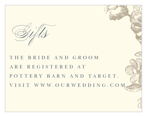 Sketched Botanicals Registry Cards