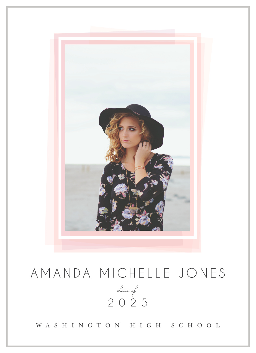 Layered Color Graduation Announcements