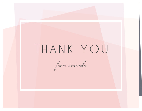 Layered Color Graduation Thank You Cards