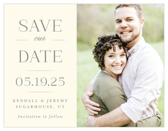 You'll love the vintage charm of the Classic Elegance Save the Date Magnets! 