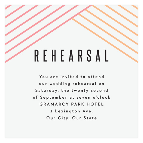Pattern Stripes Rehearsal Cards