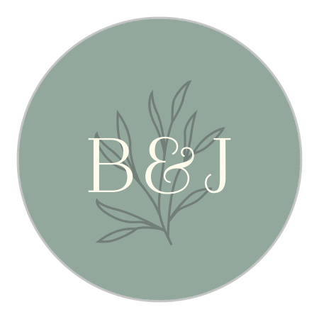 Leafy Label Wedding Stickers