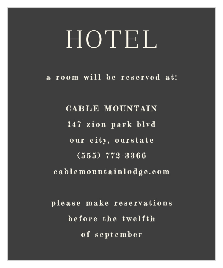 Leafy Label Accommodation Cards