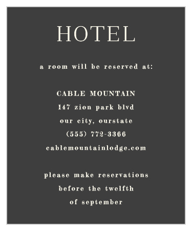 Leafy Label Accommodation Cards