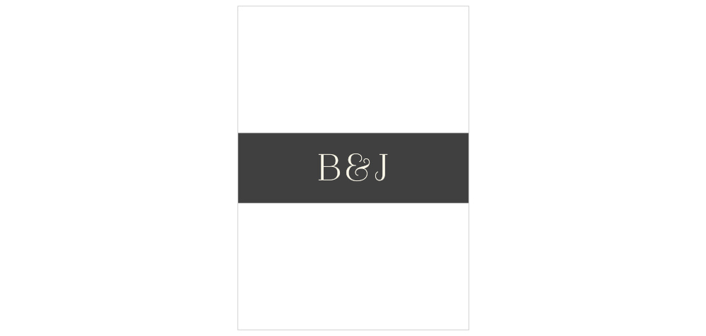 Leafy Label Wedding Belly Bands