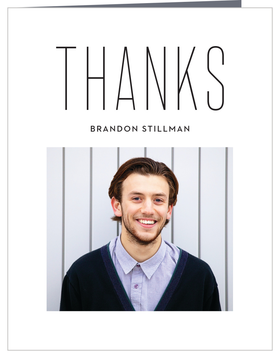 Simple Year Graduation Thank You Cards