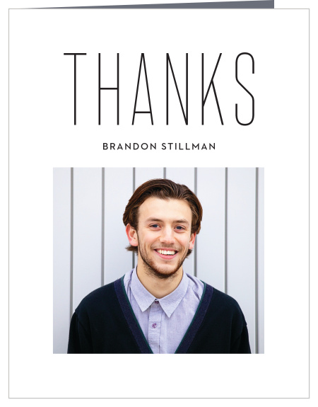 Simple Year Graduation Thank You Cards