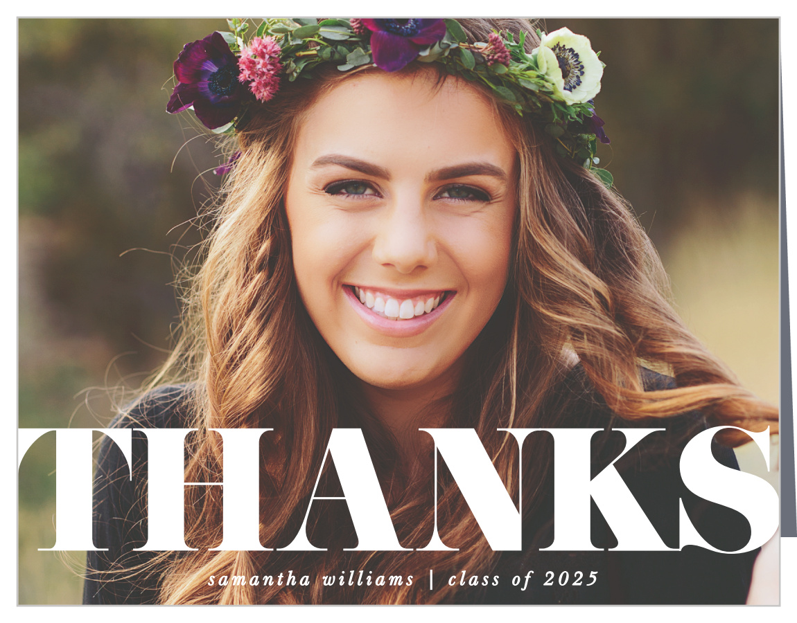 Grad Block Graduation Thank You Cards