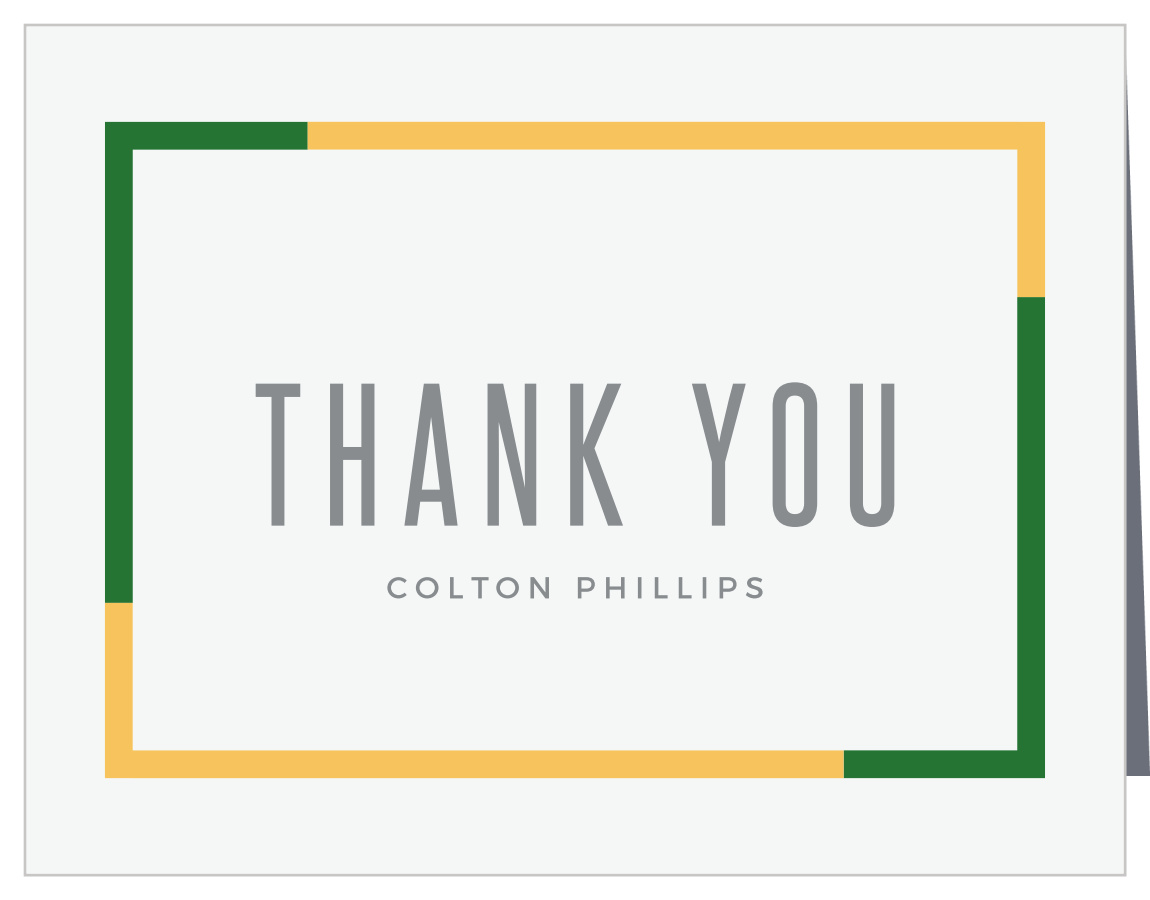 Color Frame Graduation Thank You Cards