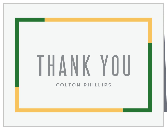 Color Frame Graduation Thank You Cards