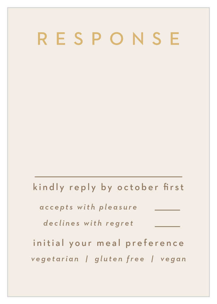 Minimal Block Response Cards