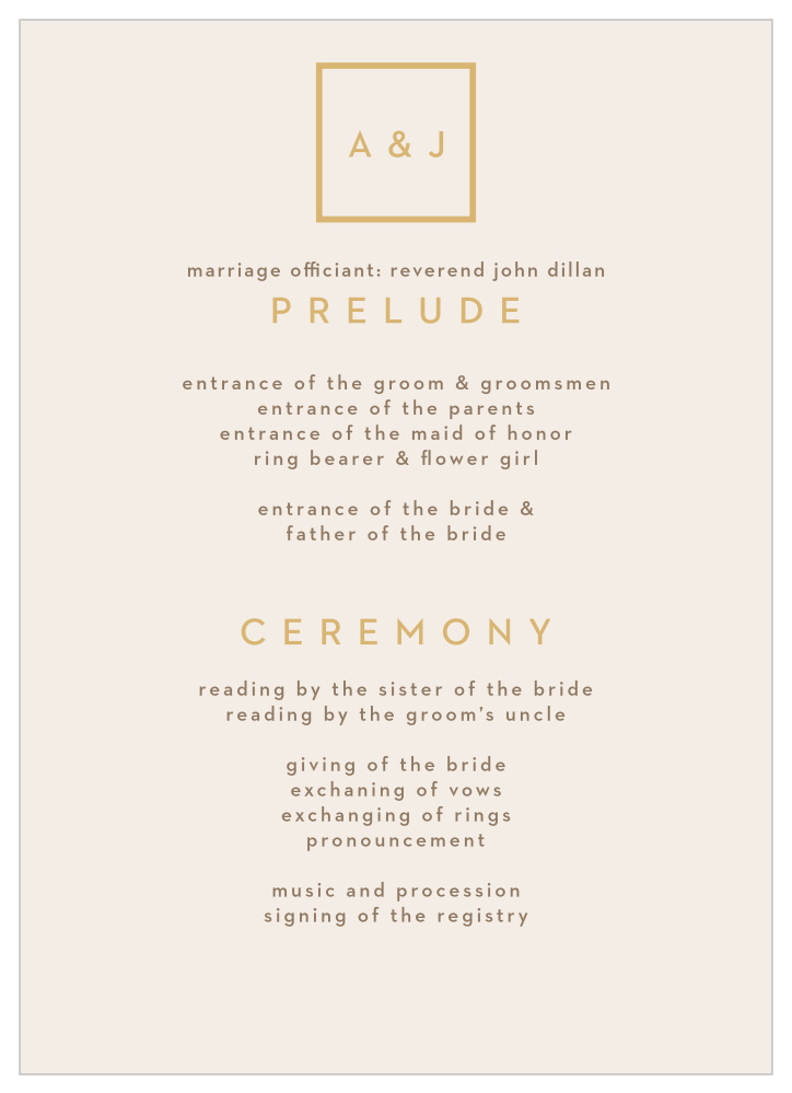 Minimal Block Wedding Programs