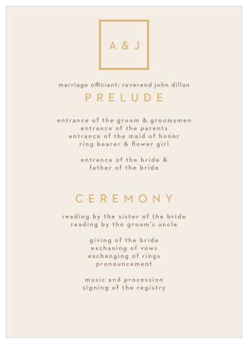 Minimal Block Wedding Programs