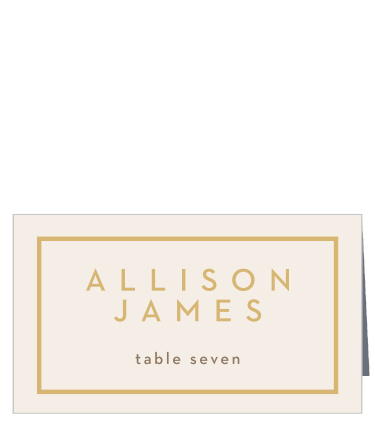 Minimal Block Place Cards