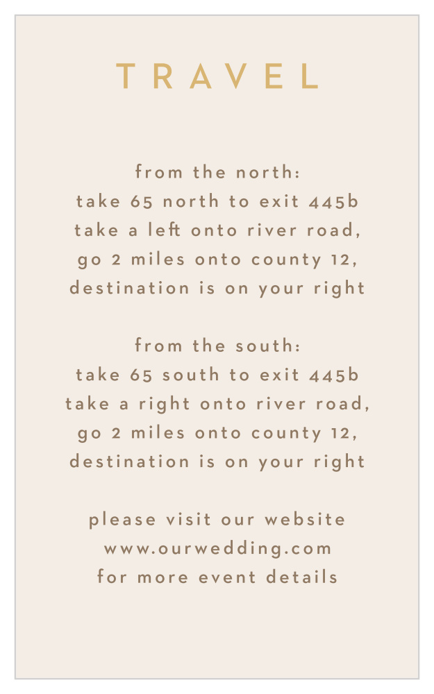 Minimal Block Direction Cards